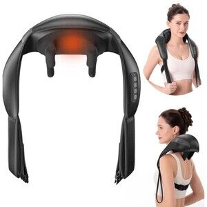 MERACH Neck Massager for Pain Relief Deep Tissue Shiatsu Neck Shoulder Massage
